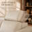 109.5" Warm Gray Genuine Leather Round Arm Sectional Sofa with Right Chaise-1679038204-1801999578-1801999577