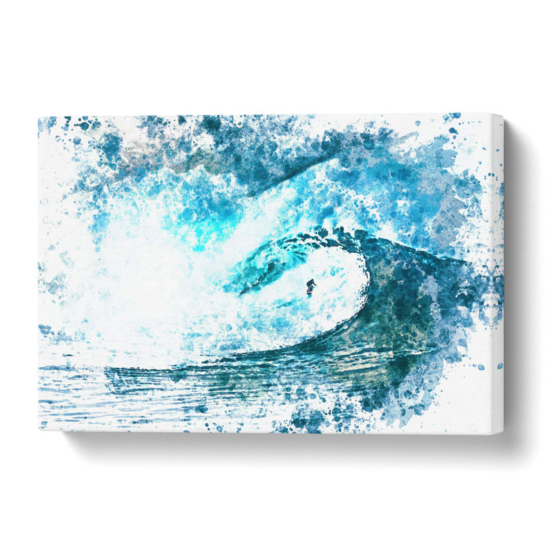 Surfing the Wave - Wrapped Canvas, 50.8 cm H x 76.2 cm W