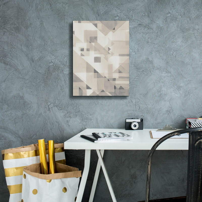 «Try Angles 4 Neutral C» par Danhui Nai, art mural sur toile, H 16 pi x l 12 pi