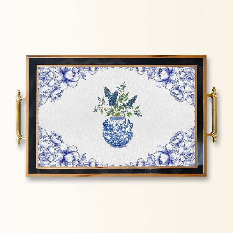 Elegant Glass Tray, 19.7 x 11.4 x 1.4 inches | 100% Durable Glass Construction | Easy to Clean with Damp Cloth | Ideal for Serving, Decorative Display, and Organizing | Stylish Addition to Home Décor