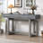 Wooden Console Table With Three Drawers-118318139