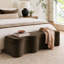 Banc de rangement rembourré 60 po avec couvercle relevable-662085237