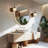  1-Light Vintage Vanity Light Fixture with Flower Crystal Glass Shade-382182633