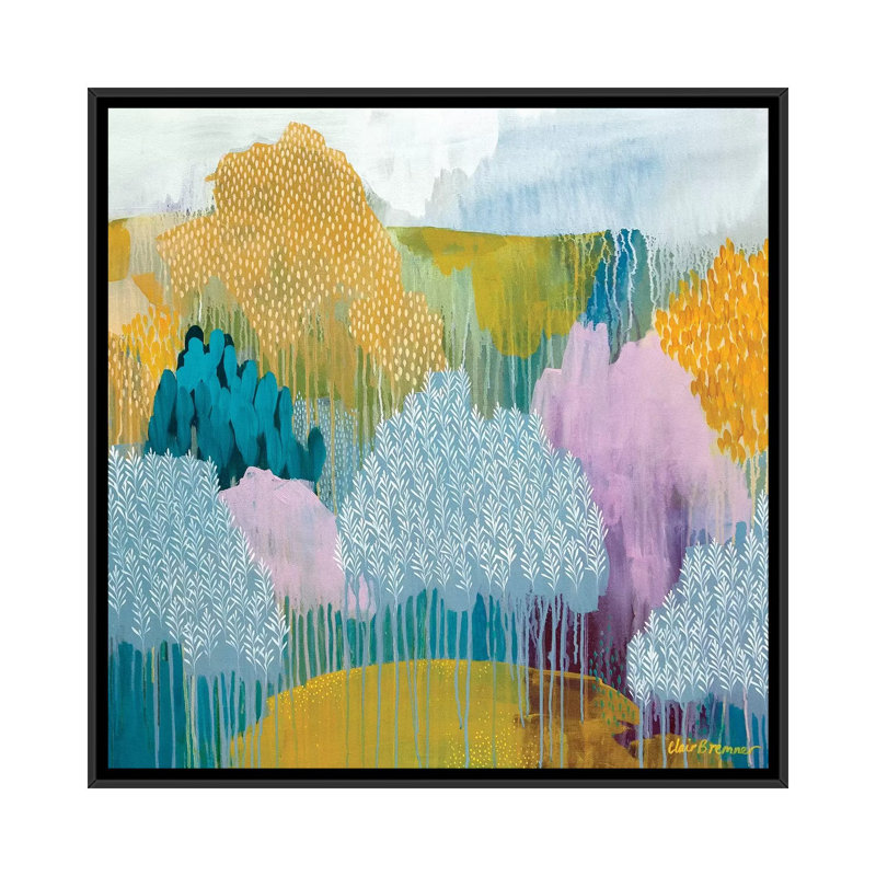 «Hidden Meadow» par Clair Bremner, impression sur toile tendue, H 18 po x l 18 po x P 1,5 po, Toile avec cadre noir