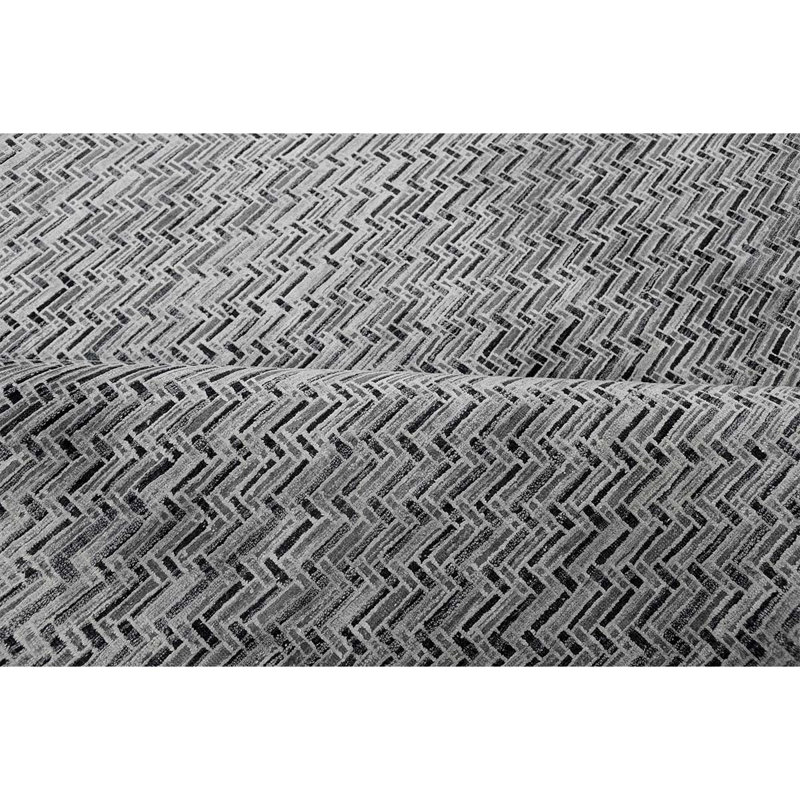 Elegant Chevron Area Rug, Rectangle 5' x 7'
