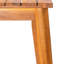 Table de salle à manger en bois pour l'extérieur - Finition grain naturel, 72,09 po de profondeur, 36,37 po de largeur, 30,58 po de hauteur, 52,51 lb de poids, surface facile à assembler pour la finition des repas Grace, profondeur, largeur