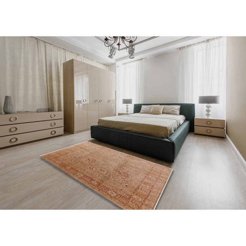 Tapis oriental brun clair, Rectangle 5 pi x 8 pi
