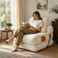 Canapé-lit pliant confortable, fauteuil convertible pour salon et chambre, design multifonctionnel et peu encombrant