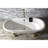 Kingston Brass Aqua Eden 72-Inch Cast Iron Oval Double Ended Clawfoot Tub (No Faucet Drillings)-38133029