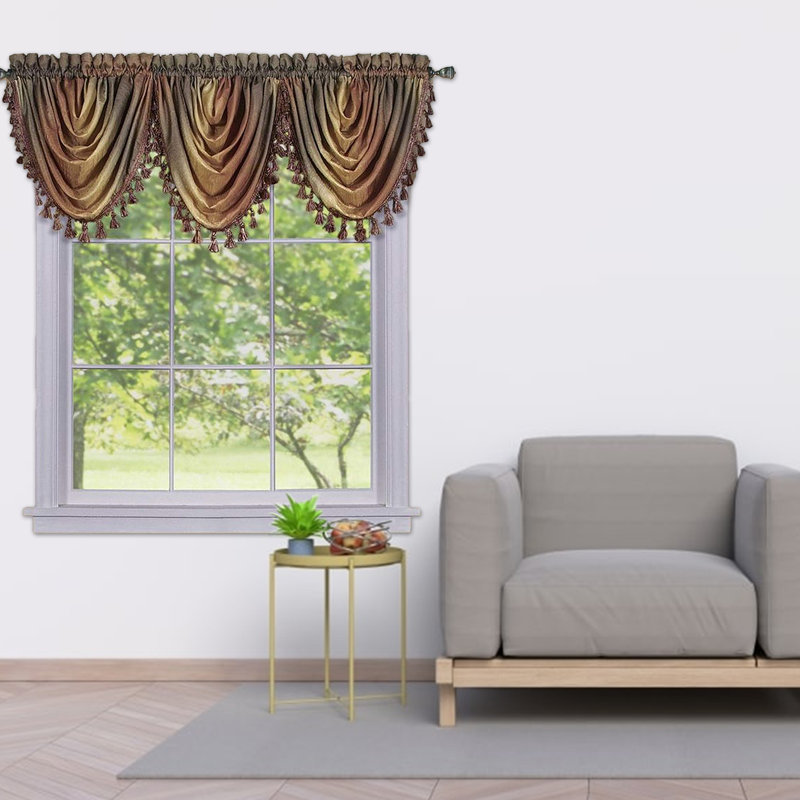 Alison Scalloped Window Valance, Autumn