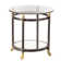 Dingle 21" Gray Glass Round End Table