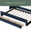 Lit de jour simple rembourré avec lit gigogne et 3 tiroirs de rangement, canapé-lit en tissu pour chambre d'amis, salon, structure de lit de jour moderne peu encombrante, pas de sommier tapissier nécessaire-963399084