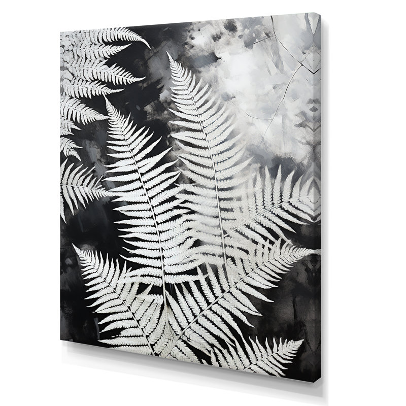 «White Ferns Serene Retreat» sur toile, Toile tendue, 32" H x 16" W