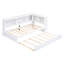 Lit de jour simple avec lit gigogne, armoires de rangement et ports USB-417674159