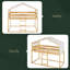 Lit simple superposé en bois avec tente-1803647744