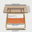 Table d'appoint en verre mat