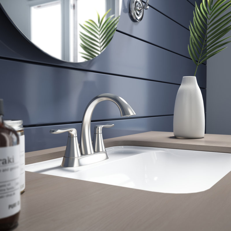 Piccolo™ Centerset Bathroom Faucet with Drain Assembly, Brushed Nickel