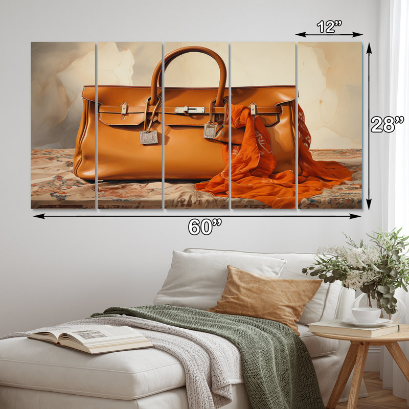 Impression sur toile 5 pièces Minimalim Brown