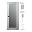 Porte standard en bois manufacturé lambrissé et verre préfini-70041234-70041232-70041233
