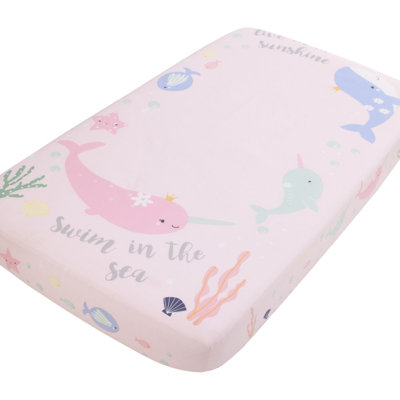 Nojo Sondra Under The Sea Whimsy Fitted Crib Sheet