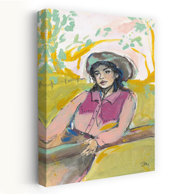 Western Girl  Contemporary Western Girl Portrait Art