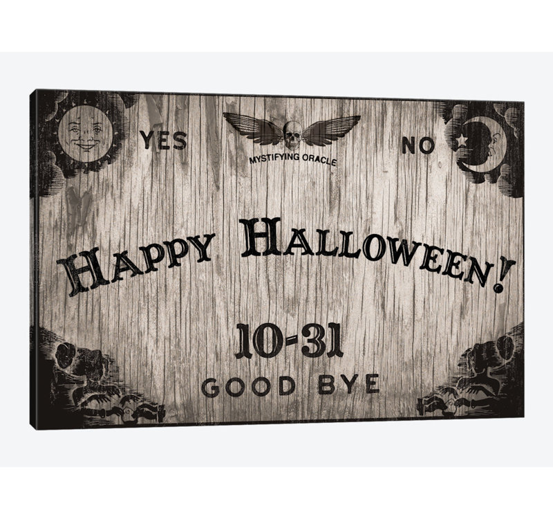 « halloween oracle », impression sur toile tendue, H 12 po x l 18 po x P 1,5 po, Toile tendue, Pas de tapis