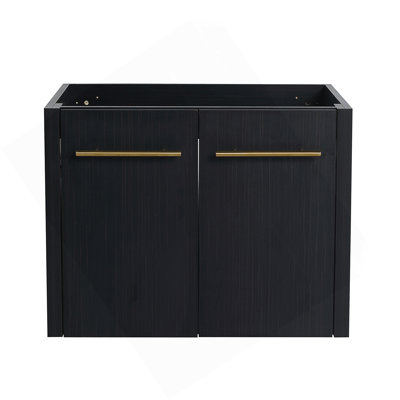 24 Inch Wall-Mounted Bathroom Vanity With Soft-Close Door And Ample Storage, Perfect For Modern Bathrooms