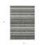 Tapis extérieur lavable rayé gris anthracite et ivoire 3 pi x 5 pi