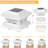 Low Voltage Solar Powered Integrated LED Fence Post Cap Light 5 In. X 5 In. with Base Adapter Included Pack