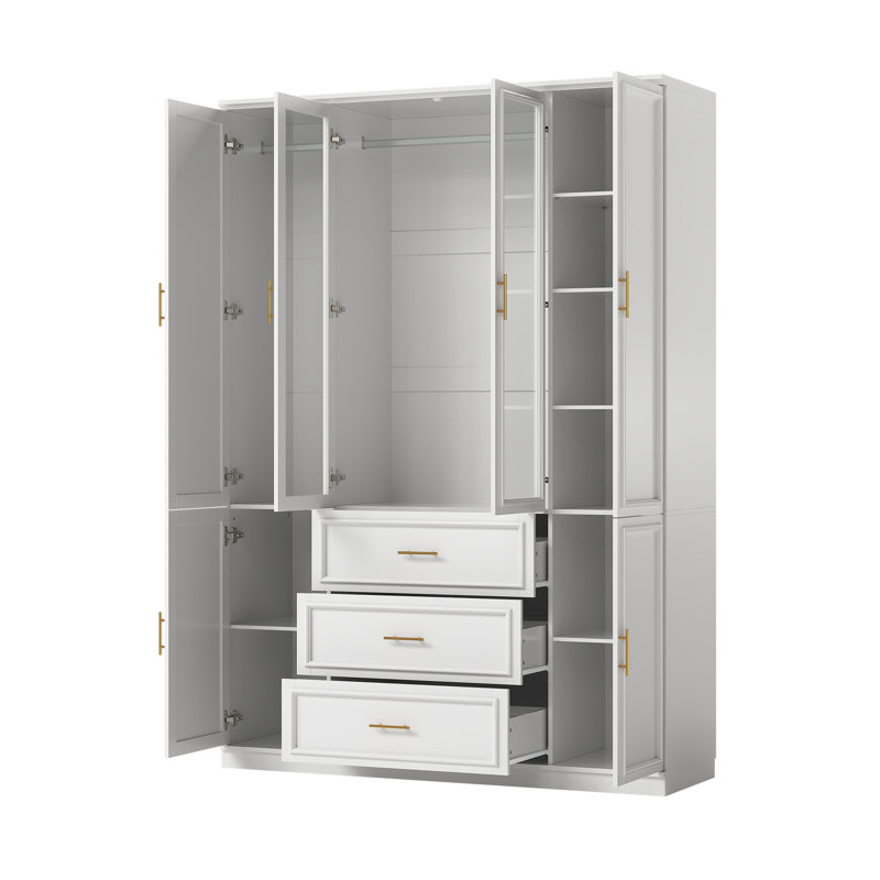106.6 " W Glass Standard Wardrobe