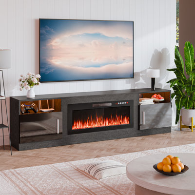 Meuble télé avec foyer Alazik