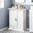 Bathroom Cabinet Wall Mounted With Adjustable Shelves Two Doors, Wood Hanging Cabinet Over Toilet Storage Medicine Cabinet