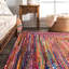 Tapis multicolore en coton tressé à la main bohème-1448969525