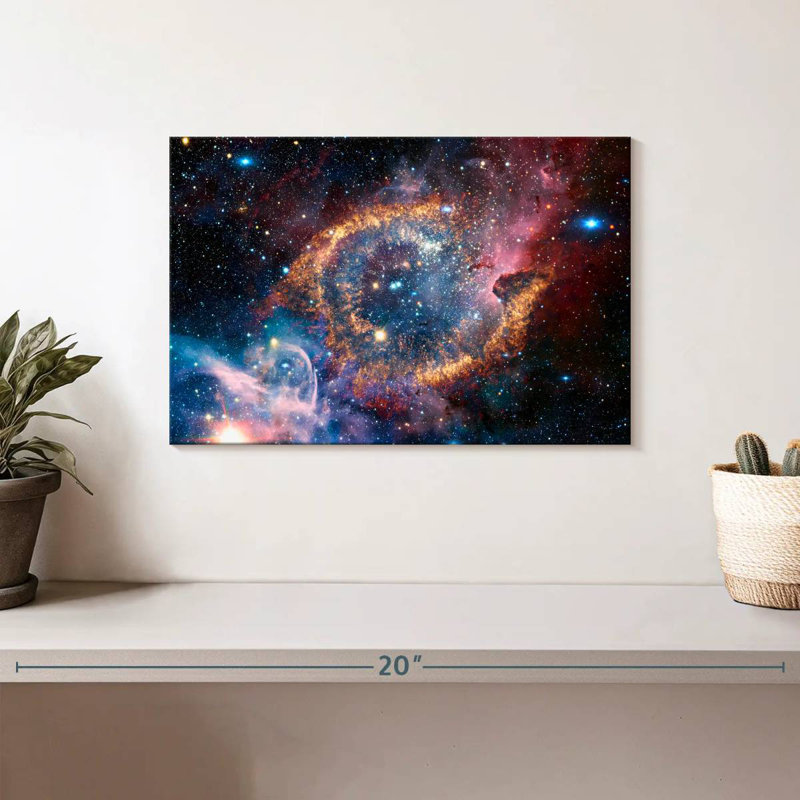 Oberle Helix Planetary Nebula, 8" H x 12" W