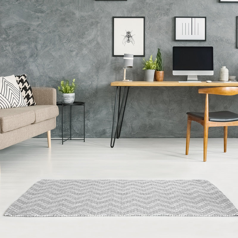 Chenille Chevron Indoor Rug, Rectangle 9' x 12'