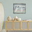 Egret Soaring over Beach Grey Framed Floater Canvas Wall Art, design by PATRICIA PINTO-82713551-81978077
