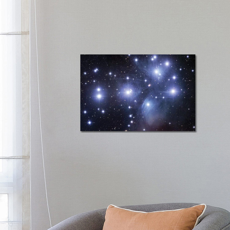 M45, the Pleiades (Seven Sisters) 1 Piece Wrapped Canvas Wall Art, 66.04 cm H x 45.72 cm W x 1.91 cm D