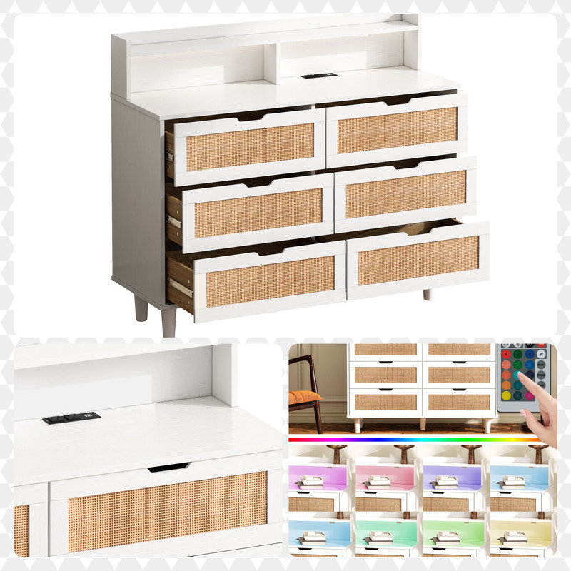Darnishia 15.75'' W 6 - Drawer Dresser