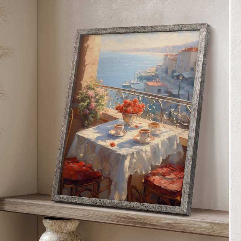 Reproduction encadrée FLORAL Series DCCXLV - bois massif, H 11 po x l 9 po