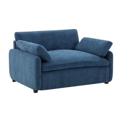 Fauteuil d'appoint rembourré en velours soyeux Slatina
