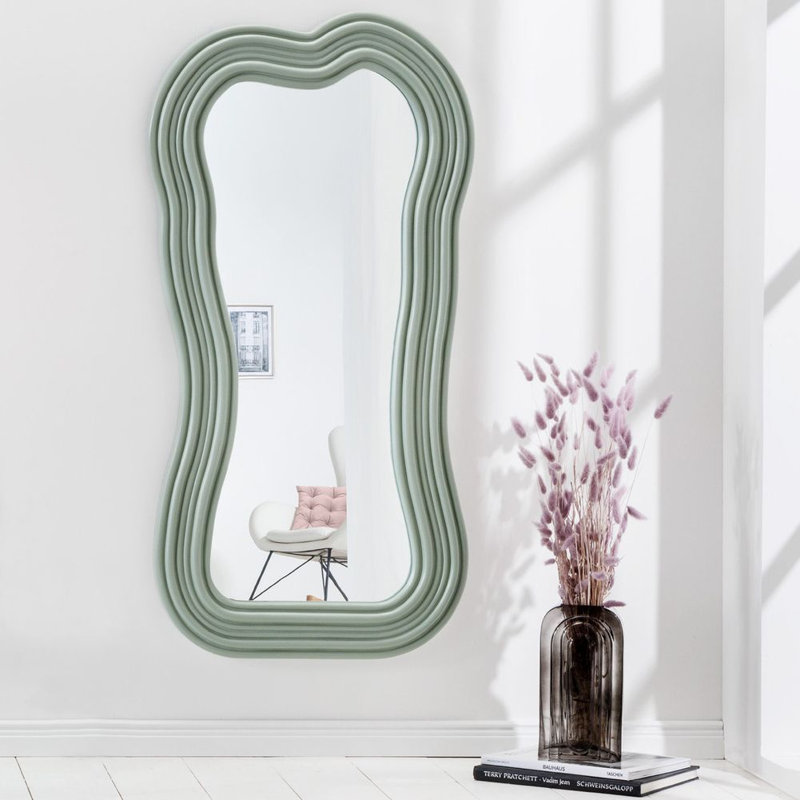 Carwin Convex Wall Mirror, Green