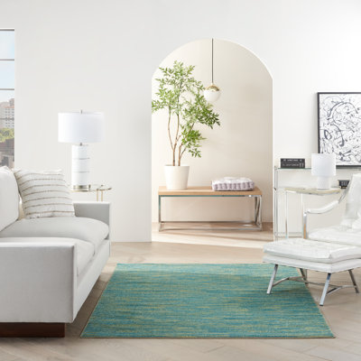 Nourison Essentials Blue/Green Area Rug