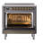ILVE Nostalgie II Series 36 inch Induction Range with 6 Induction Elements (Glass Door)-99299795