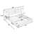 Grounded Queen Size Platform Bed With Headboard And Solid Frame And The Bedside Table-675043447