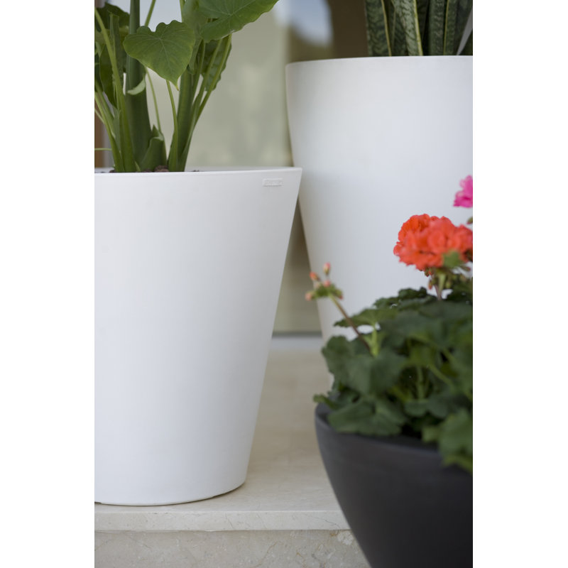 Cono Resin Pot Planter, Bronze, 39.25" H x 13.75" W x 13.75" D