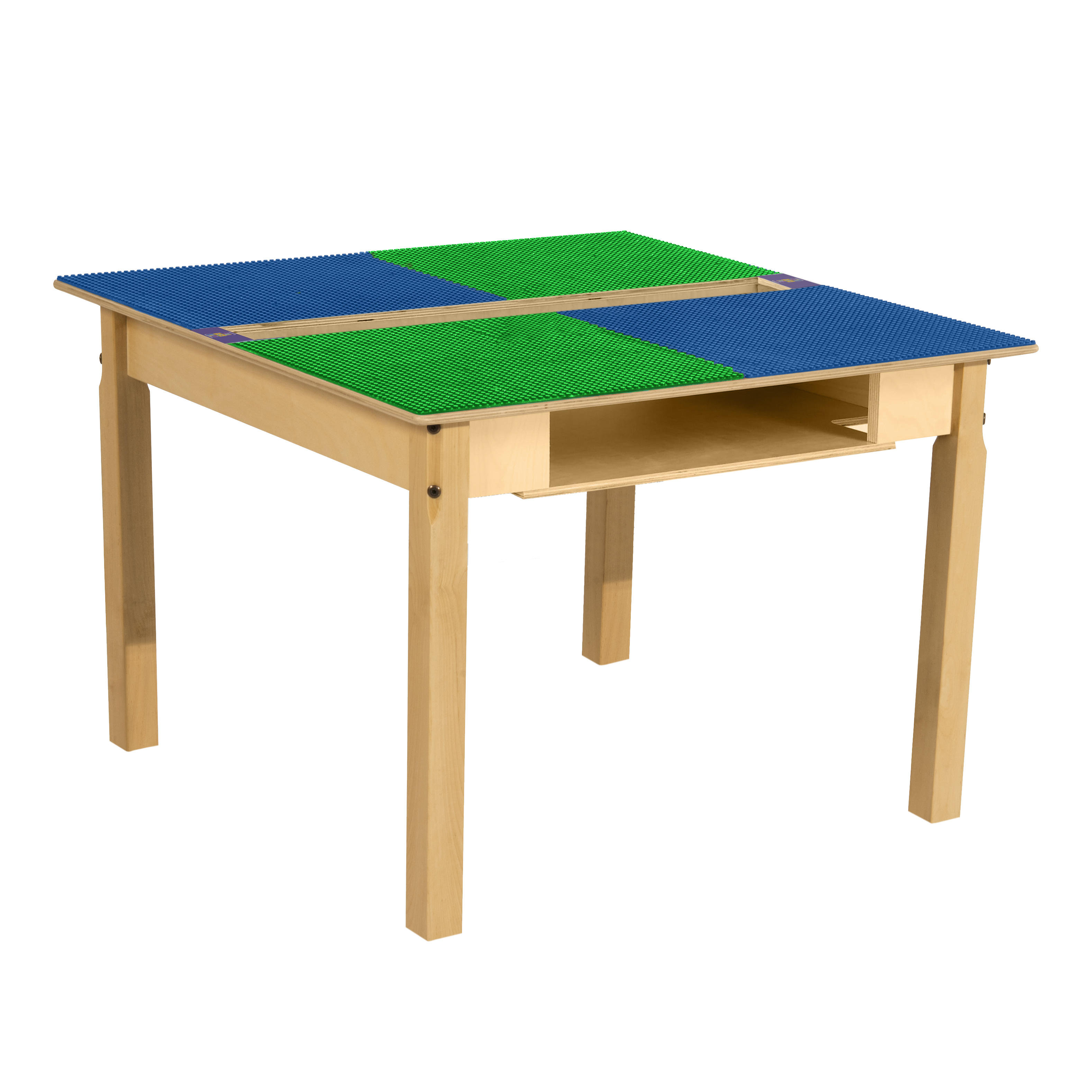 Wood Designs Adjustable Height Rectangular 4Student Activity Table