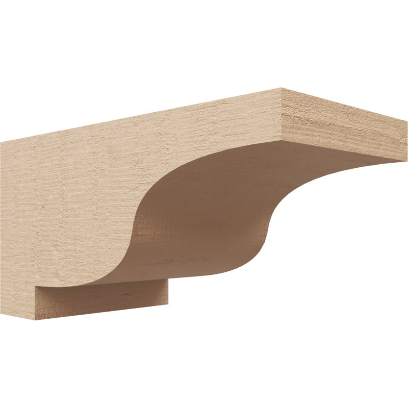 Bois de cèdre brut Newport, grain de bois TimberThane, brun clair apprêté, H 5 po x l 5 po x P 10 po