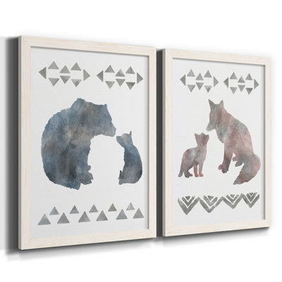«Little Man Cave Bears», ensemble de 2 reproductions d'art