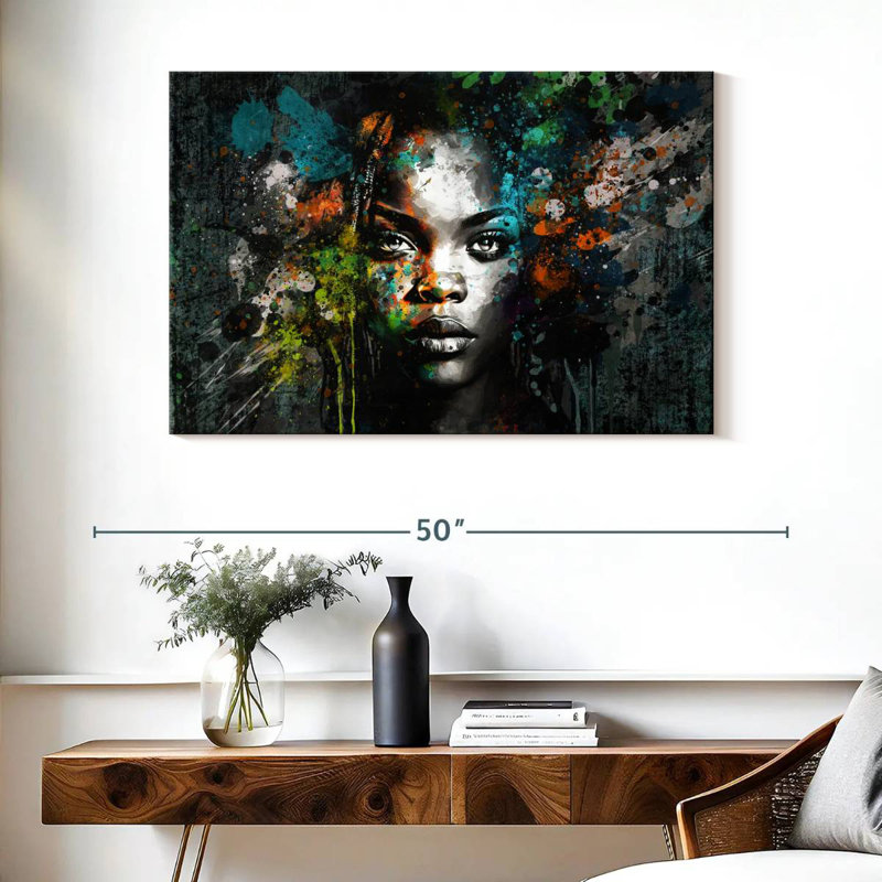 Charme africain grunge Leisha, H 26 po x l 39 po
