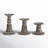 3 Piece Resin Candlestick Set